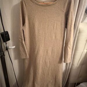Cashmere Tan Long Sleeve Dress 12